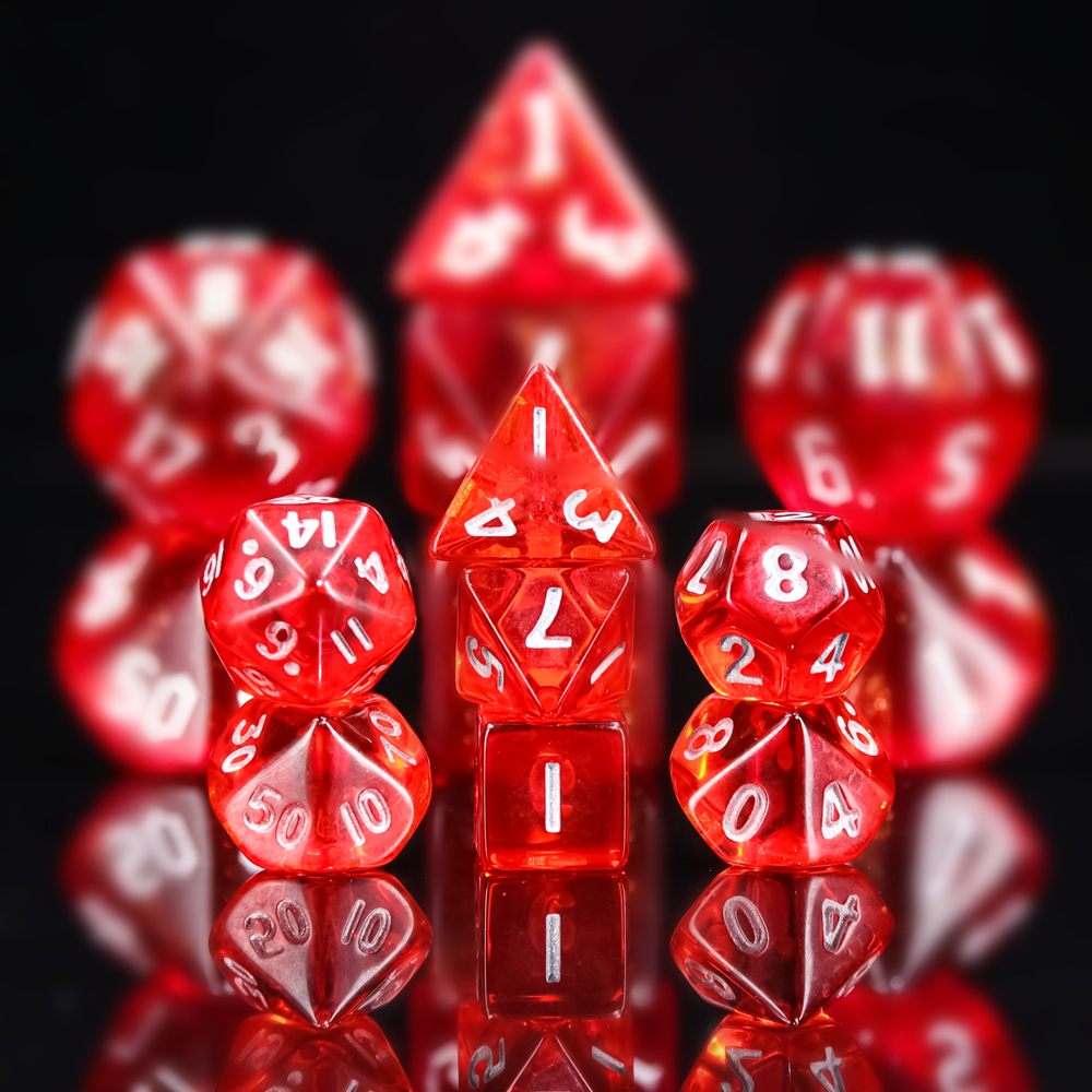 Mini Dice Transparent Red,Mini Dice