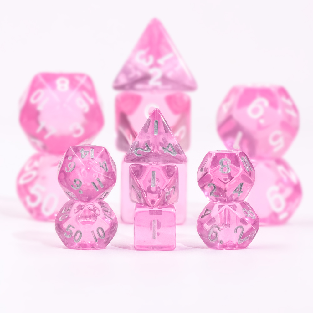 Mini Dice Transparent Pink,Mini Dice
