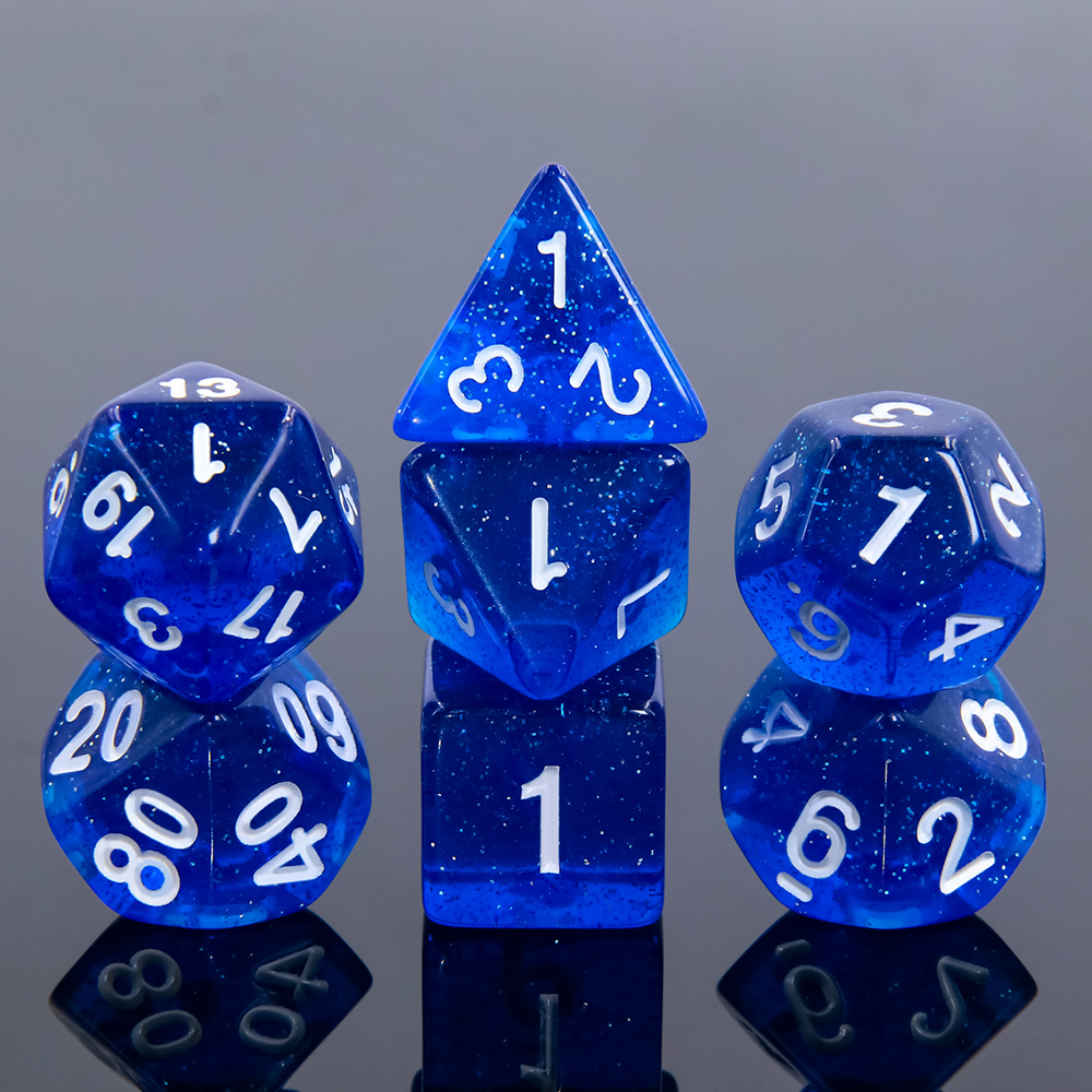 Navy Blue,Acrylic Glitter Dice